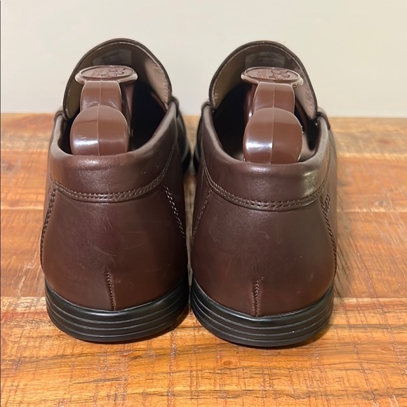 Ecco Brown Leather Slip-On Loafers, Men’s 43 (9.5-10) Extra Width - Picture 5 of 9